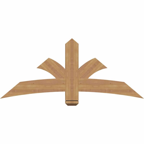 Ekena Millwork Davenport Timber Gable Bracket, Western Red Cedar, 60"W x 25"H x 3 1/2"D x 5 1/2"F, 10/12 Pitch GBW060X25X0406DAV00SWR - main
